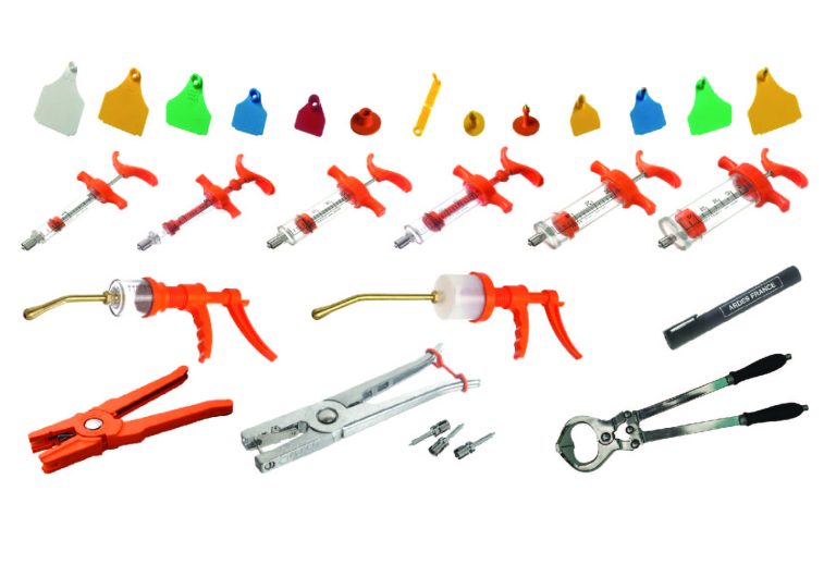 Veterinary syringes and instruments