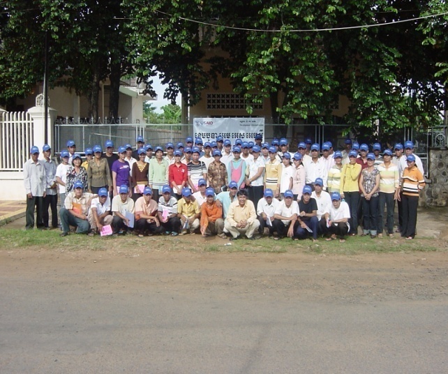 Training participants in Kampong Cham province
