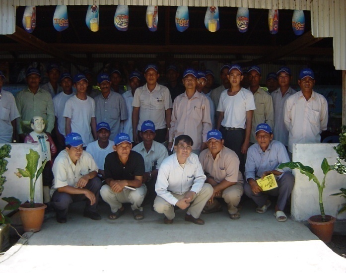 Training participants in Kampong Chhnang province
