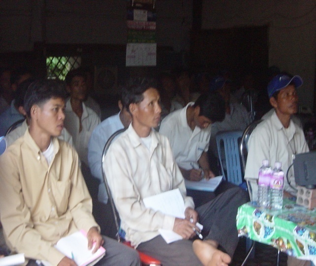 Training session in Takeo province